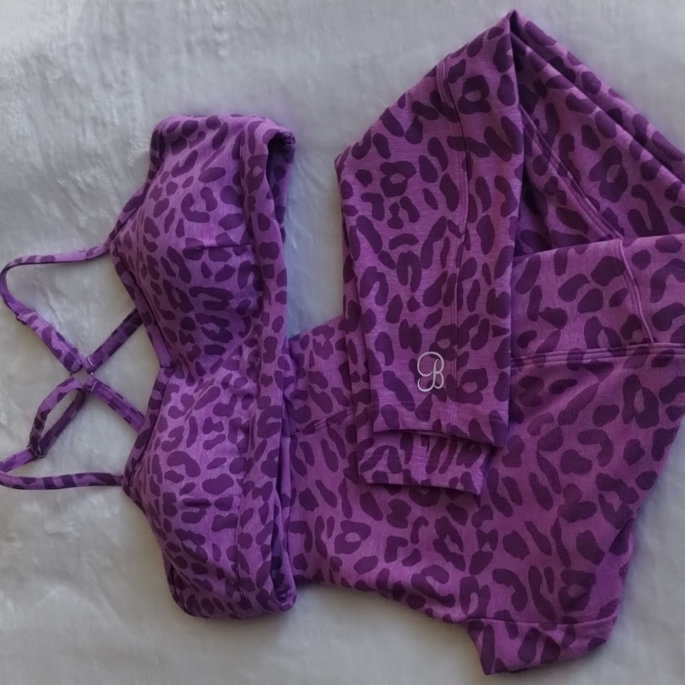 ๐RESERVED๐ Bombshell Pumped Animal Purple Cheetah Leopard Print Lavender Bra - Picture 5 of 13